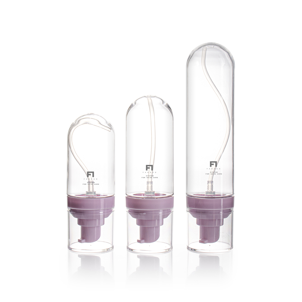 Round Bottom Plastic Bottle Pump Head Bottle Cosmetic Packaging Materials