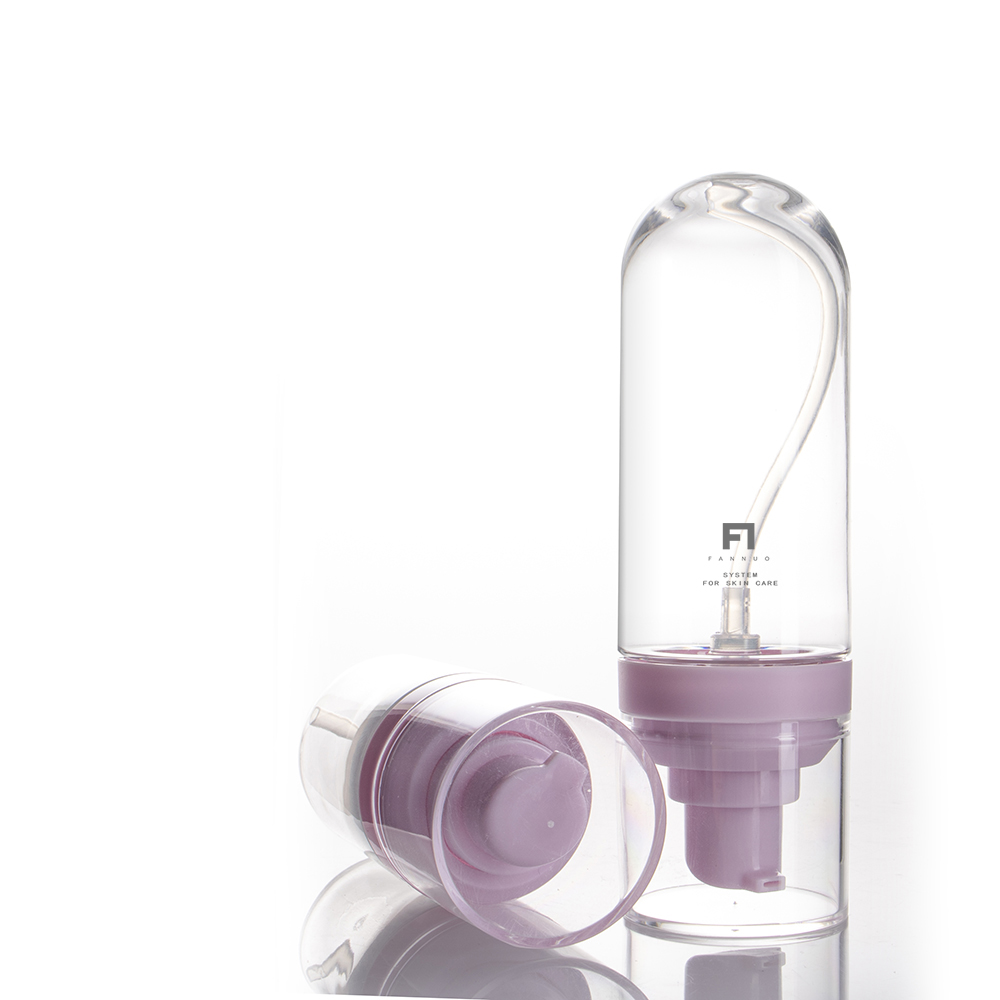 Round Bottom Plastic Bottle Pump Head Bottle Cosmetic Packaging Materials