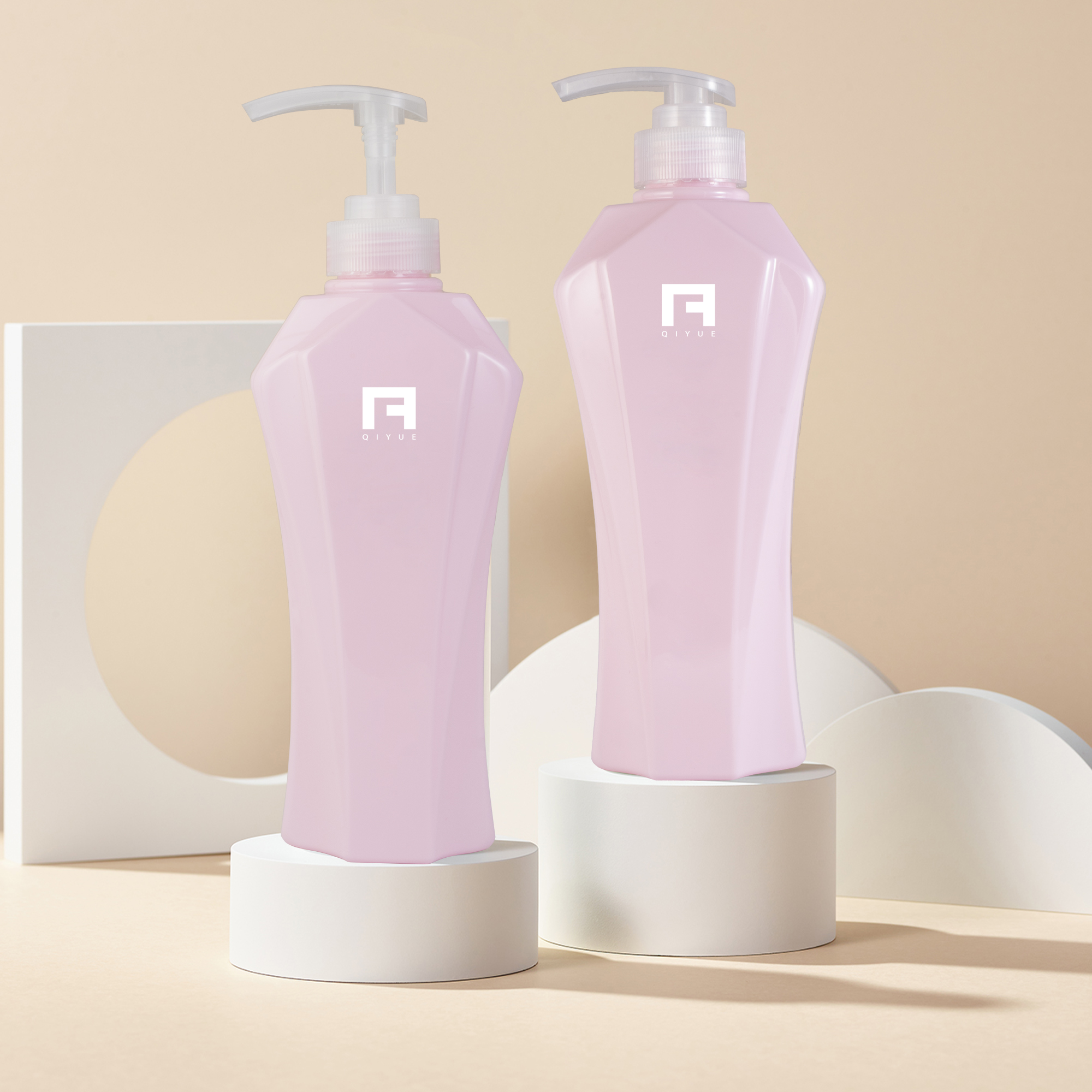 pink shampoo bottle 500ml N404