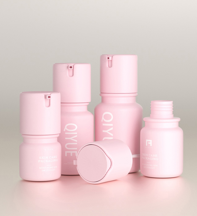 Frosted Lid Body Spray pink Bottle 60ml for Haircare 100ml Plastic Oil Cosmetic Product Packaging Bottle
