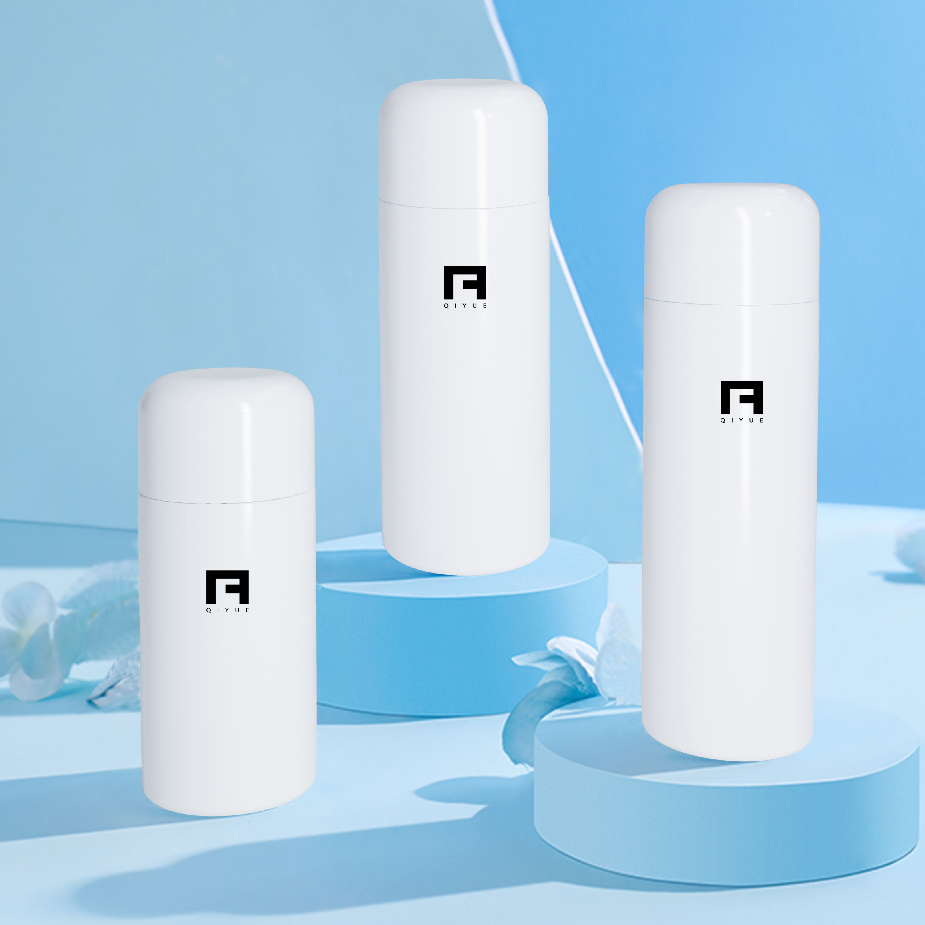Cosmetic packaging in stock, 120ml, 150ml, 200ml. customization can be taken