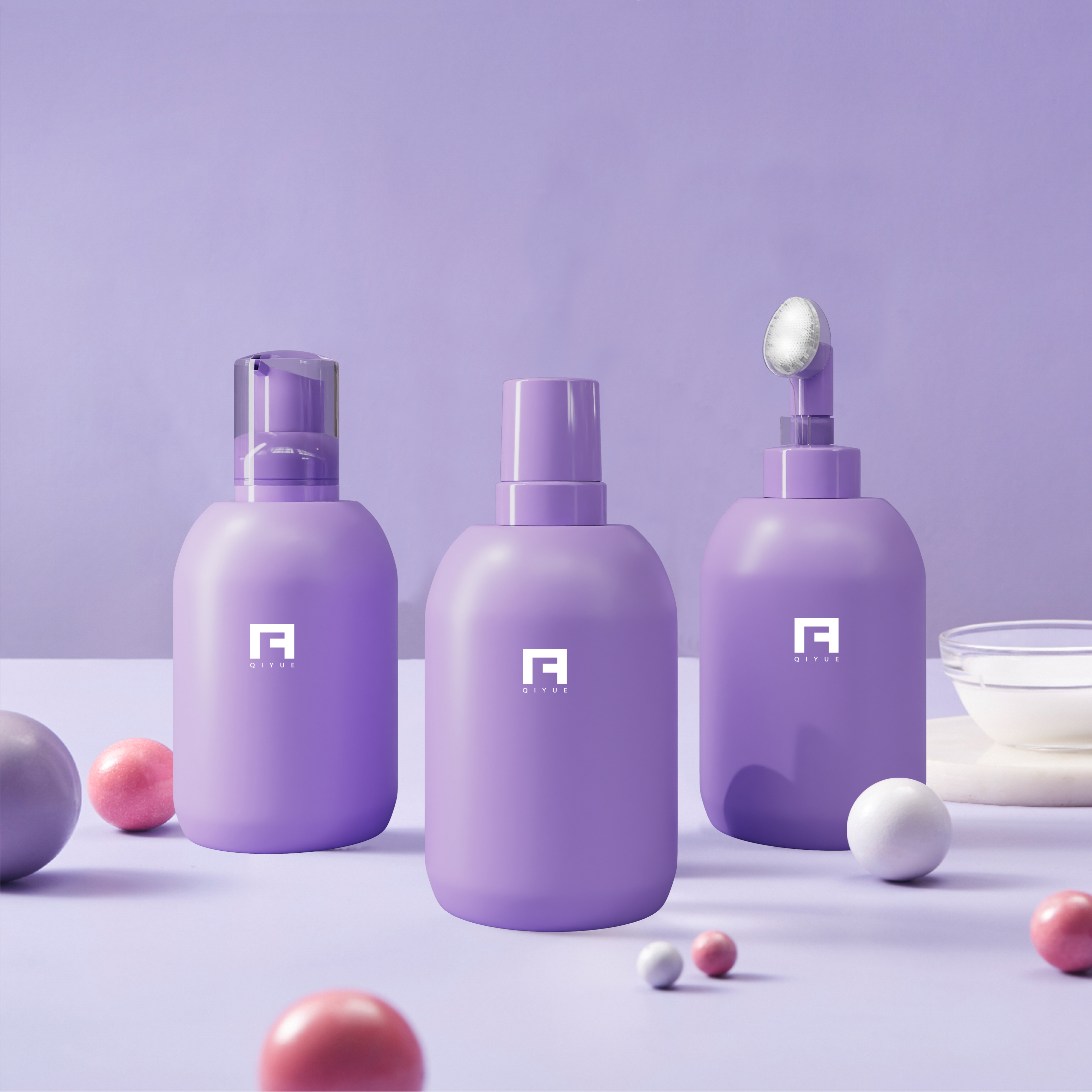 Hand sanitizer foam bottle big belly round bottle factory can be customized color printing capacity