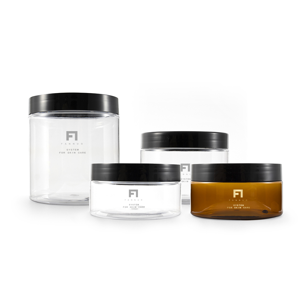 Cosmetic plastic jar packaging factory customized capacity color printing