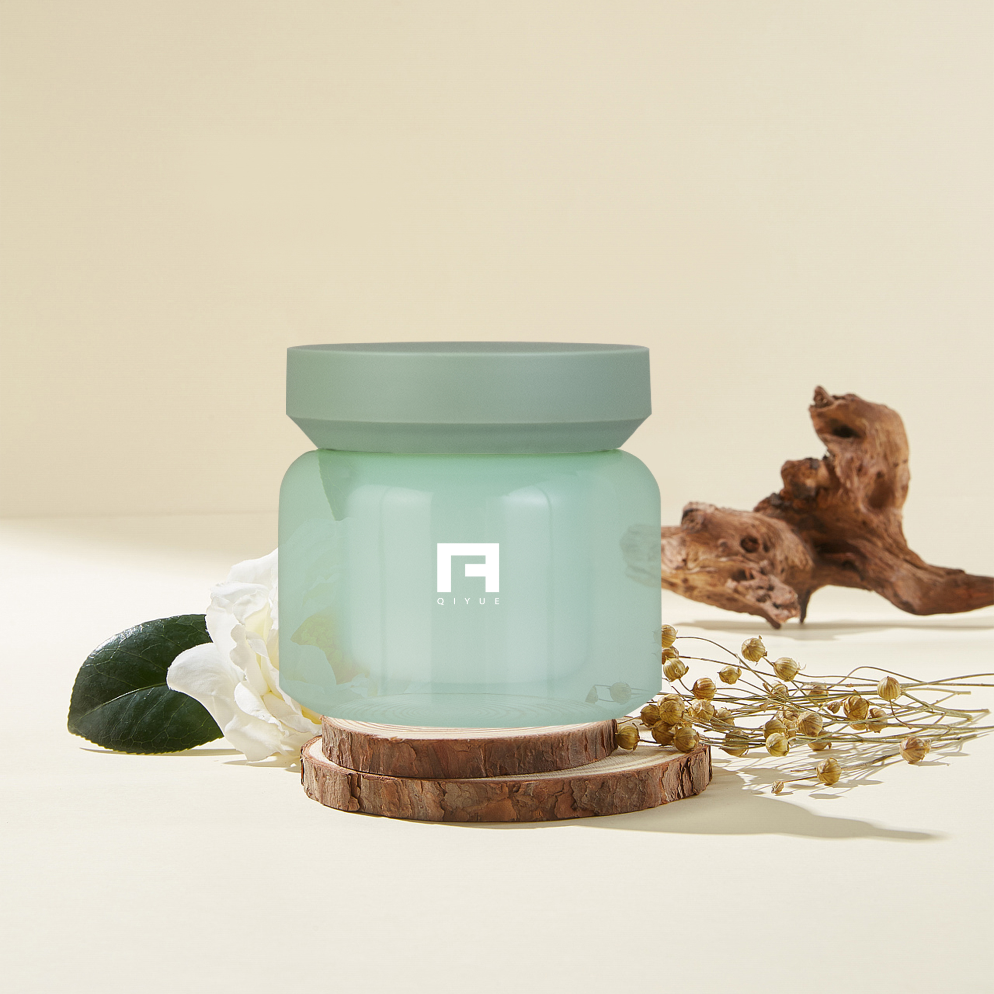 Premium Feeling Cream Jar Cosmetic Plastic Combination Bottle Jar